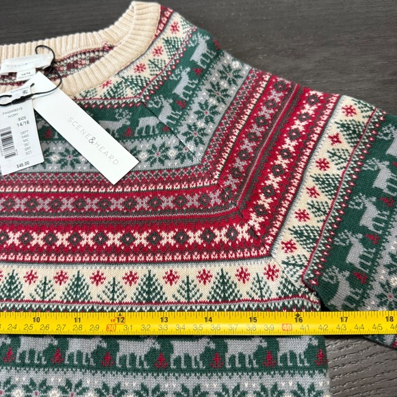 Scene&heard Boys Fairisle Sweater Size 14/16 - Picture 4 of 7